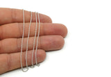 Silver Chain, 1 Meter Antique Silver Plated Brass Soldered Chain (1.7x1.3mm) Mb 7-5 Z064