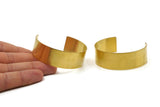 Brass Cuff Bracelet - 2 Raw Brass Cuff Bracelet Bangles (148x20x0.80mm) Brc022