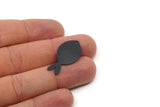 Black Fish Charm, Oxidized Black Brass Fish Charms With 1 Hole, Findings (30x15x0.60mm) SMP2430 Y011