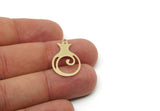 Brass Pomegranate Charm, Raw Brass Pomegranate Charms With 1 Loop, Charm Pendants, Findings (25x16x0.60mm) SMP3315