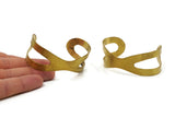 Bow Tie Cuffs - Raw Brass Bow Tie Cuffs (150x19x0.80mm) Brc094