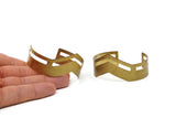 Brass Chevron Bracelet, Raw Brass Bracelet Cuff Bangles (19x151x0.80mm) BRC173