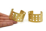 Brass Cuff Bangle, Raw Brass Cuff Bracelet (150x37x0.80mm) BRC122