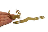 Brass Chevron Bracelet, Raw Brass Bracelet Cuff, Bracelet Bangle (19x151x0.80mm) BRC170