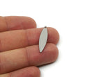 Steel Geometric Charm, Stainless Steel Oval Charms With 1 Hole, Findings (29x7x0.80mm) SMP3324