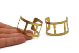 Brass Cuff Bangle, Raw Brass Cuff Bracelet Bangles (32x145x1mm) BRC316