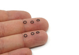 4mm Jump Rings, 250 Oxidized Black Brass Jump Rings, Connectors (4x0.60mm) A0881
