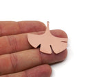 Copper Charm, Raw Copper Ginkgo Leaf Charms With 1 Hole, Findings (20/30/40x0.80mm) SMP2885 SY0406