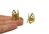 Brass Ring, Raw Brass Adjustable Ring N0222