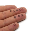 4mm Jump Ring - 250 Oxidized Black Brass Jump Ring, Findings (4x0.50mm) A0112