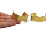 Brass Pentagon Bracelet - Raw Brass Cuff Bracelet Blank Bangles, Pentagon (140x20x1mm) Brc110