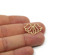 Brass Shell Charm, Raw Brass Sea Shell Shaped Charms, Earring Findings, Customized Parts For Jewelry Making (19x25x0.60mm) SMP3206