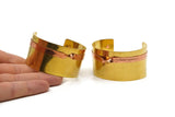 Brass Copper Bracelet - Raw Brass And Raw Copper Cuff Bracelet (148x35x0.80mm) Brc144