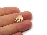 Brass Bird Charm, Raw Brass Bird Charms, Charm Pendants, Earring Findings (19/24/29x0.60mm) SMP2942