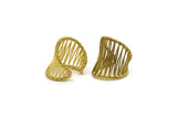 Brass Cage Ring, Raw Brass Adjustable Cage Rings BS 1853 D0432