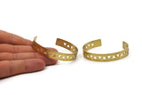 Brass Triangle Cuff, Raw Brass Triangle Cuff Bracelet Blanks Bangle (10x152x1mm) V019