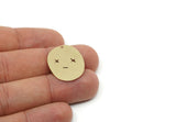 Customized Charm, For Jewelry Making Brass/Steel/Copper Geometric Shaped Face Charm With 1 Hole, Personalized Jewelry (25x20mm) SMP3184
