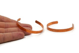 Copper Stamping Bangle - 2 Raw Copper Bracelet Stamping Blank (6x145x1mm) Brc077