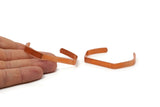 Copper Cuff Bracelet - 2 Raw Copper Cuff Bracelet Blank Bangles (135x6x1mm) Brc072
