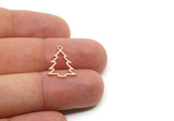 Copper Tree Charm, Raw Copper Tree Charms With 1 Loop, Pendant, Findings (17x13x0.80mm) SMP3349