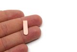Copper D Blank, 8 Raw Copper D Shaped Blanks, Earring Findings (22x6x0.80mm) SMP2926 SY0370