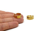 Brass Adjustable Ring - 5 Raw Brass Adjustable Rings - (18mm) MN47