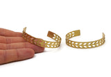 Brass Chevron Cuff, Raw Brass Chevron Cuff Bracelet Blank Bangle (10x145x0.80mm) T100
