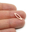 Copper Marquise Blank, 24 Raw Copper Oval Blanks, Stamping Blanks (19x5.5x0.80mm) SMP3128