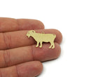 Brass Goat Charm, 8 Raw Brass Goat Charms With 1 Loop, For Jewelry Making (20x30x0.60mm) SMP3099