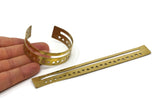 Brass Bracelet, Raw Brass Triangle Cuff Bracelet Bangles (20x152x0.80mm) V013