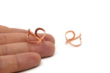 Copper Infinity Ring - 5 Copper Adjustable Infinite Ring Settings - 16-17mm / 23 Gauge Mn88