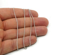 Silver Chain, 1 Meter Antique Silver Plated Brass Soldered Chain (1.5mm) Red009 Z062