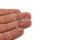 Ball Chain Connector, 50 Antique Silver Plated Brass Ball Chain Connector Clasps For 0.80 To 1mm Ball Chain, Findings (5x2mm)  BS 2355