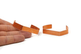 Copper Cuff Blank - 2 Raw Copper Cuff Bracelet Blank Bangle (10x135x1mm) Brc074