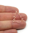 Copper Tree Charm, Raw Copper Tree Charms With 1 Loop, Pendant, Findings (30x23x0.80mm) SMP3351