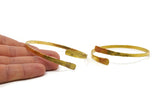 Brass Hammered Cuff - Raw Brass Cuff Bracelet Hammered Bangles (70x4mm) Brc047