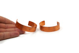 Copper Bangle - Raw Copper Bracelet Stamping Blank Cuff (15x156x1mm) Brc082