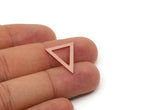 Copper Triangle Charm, Raw Copper Triangle Charms, Earring Findings, For Jewelry Making (20/28/35/42.5/50x0.80mm) SMP2880