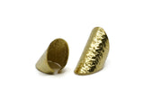 Brass Gladiator Ring, Raw Brass Hammered Adjustable Gladiator Ring N0141