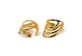Gold Ethnic Ring, Gold Plated Brass Adjustable Ethnic Rings N0144 Q0282
