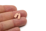 U Shaped Charm, 8 Raw Copper U Shaped Charms With 1 Hole, Findings (14x12x0.80mm) SMP2896