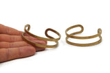 Brass Cuff Bangle, Raw Brass Cuff Bracelet Bangles (17x145x2mm) BRC184