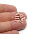 Copper Tree Charm, Raw Copper Tree Charms With 1 Loop, Pendant, Findings (27x22x0.80mm) SMP3350