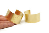 Brass Smooth Bangle - Raw Brass Cuff Bracelet Bangles (35x145x0.80mm) BRC061
