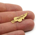 Brass Fish Charm, Raw Brass Fish Charms With 1 Loop, Blanks, Findings (32/40x0.60mm) SMP2816