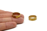 Raw Brass Ring - 5 Raw Brass Ring Settings (21mm) - Mn58