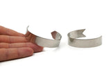 Steel Arrow Cuff - Stainless Steel Arrow Cuff Bracelet Blank Bangles Without Holes (144x15x0.80mm) BRC127