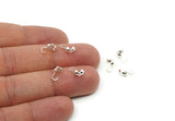 Silver Chain Connector, 100 Silver Tone Brass Ball Chain Connector Clasps (3mm) S229