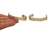 Brass Chevron Cuff, Raw Brass Chevron Cuff Bracelet Blank Bangle (10x145x0.8mm) T106