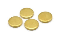 Brass Circle Blank, 6 Raw Brass Round Blanks (18x3mm) Y209